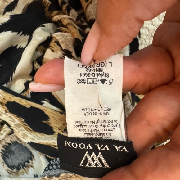 Va Va Voom leopard animal print LONG maxi dress Size Medium Large. E92 - Picture 6 of 16